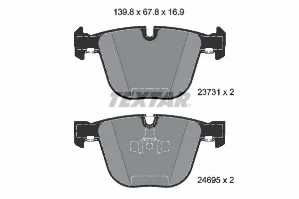 TEXTAR 2373101 Arka Fren Balatası resmi