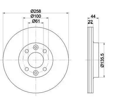MGA 50405 Ön Fren Diski 402063149R resmi