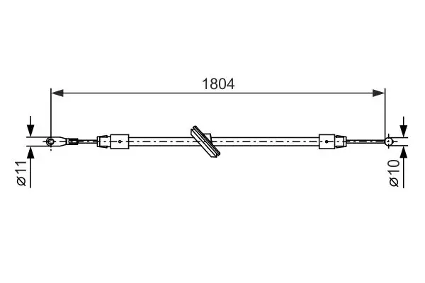 BOSCH 1987482380 El Fren Halatı (Ön) A9064205785 resmi