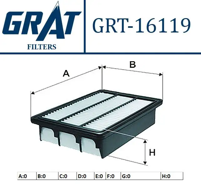 GRAT 16119 Hava Filtresi 281132B000 resmi
