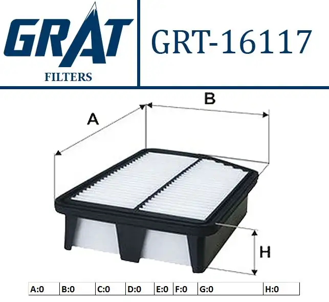 GRAT 16117 Hava Filtresi 281132S000 resmi
