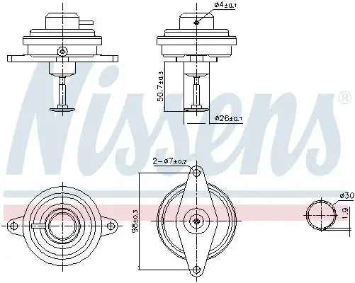 NISSENS 98470 EGR Valfi resmi