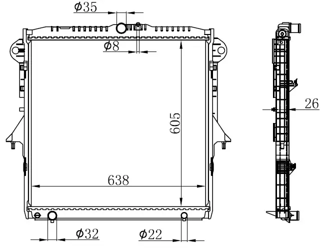 ORIS BFR170026 Radyatör AB398005DD resmi