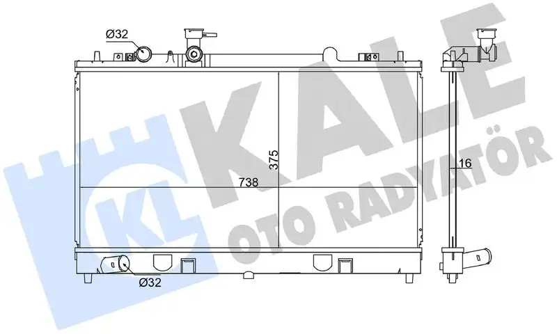 KALE 347880 Radyatör L32715200A resmi