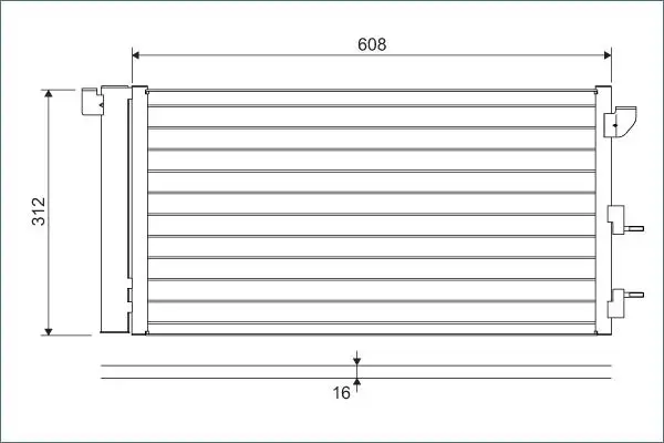 VALEO 818005 Klima Radyatörü resmi