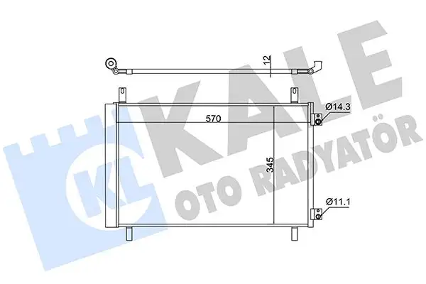 KALE 382565 Klima Radyatörü 9825371480 resmi