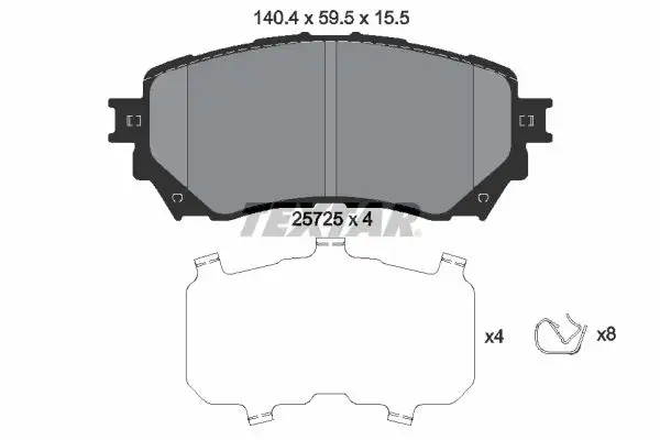 TEXTAR 2572501 Ön Fren Balatası resmi