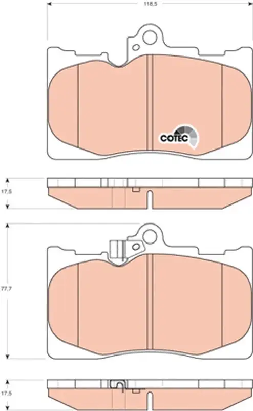 TRW GDB3398 Ön Fren Balatası resmi