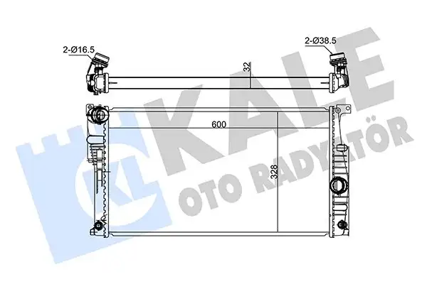 KALE 346070 Radyatör 17118672095 resmi