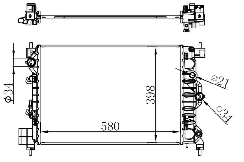 ORIS BOP527016 Radyatör 95460095 resmi