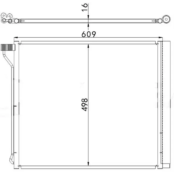 MGA 82369 Klima Radyatörü 64509239944 resmi