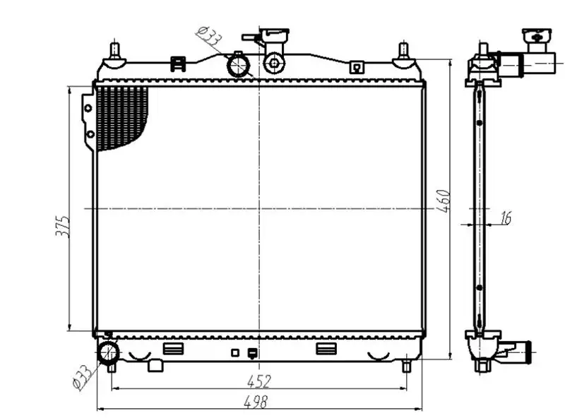 MGA 80476 Radyatör 253101C106 resmi