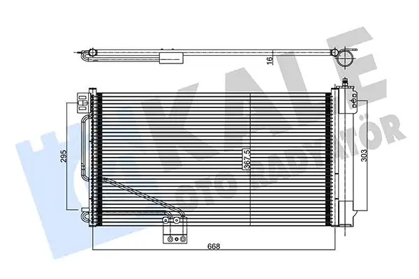 KALE 345520 Klima Radyatörü A1715000154 resmi