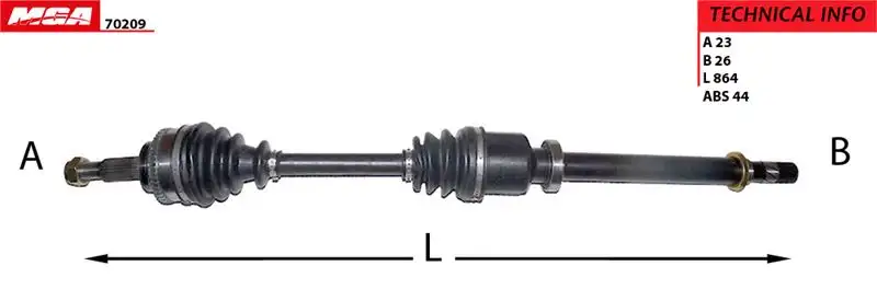 MGA 70209 Ön Aks (Sağ) 8200749390 resmi