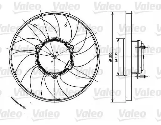 VALEO 696083 Fan Motoru resmi