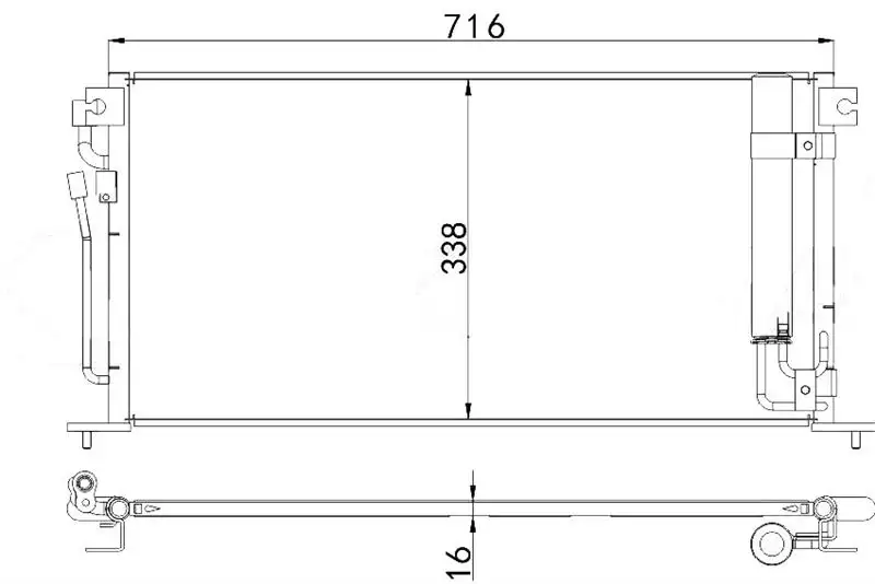 MGA 82386 Klima Radyatörü MN151100 resmi