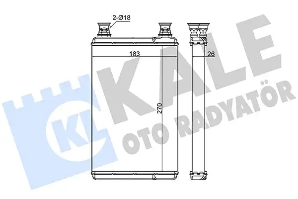 KALE 370610 Kalorifer Radyatörü A2218300061 resmi