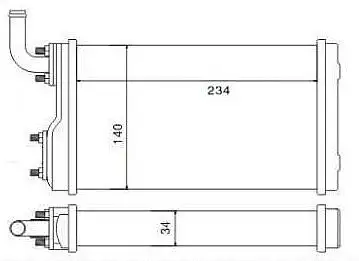 MGA 81100 Kalorifer Radyatörü 85007271 resmi