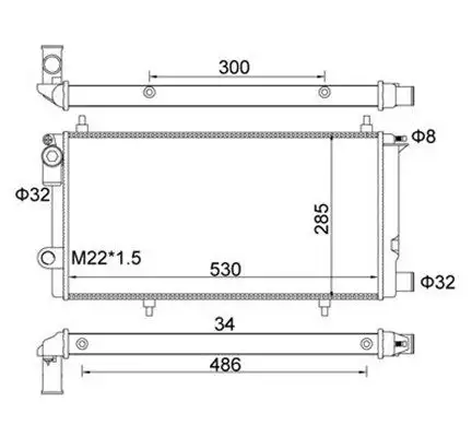 MAGNETI MARELLI 359000300690 Radyatör resmi
