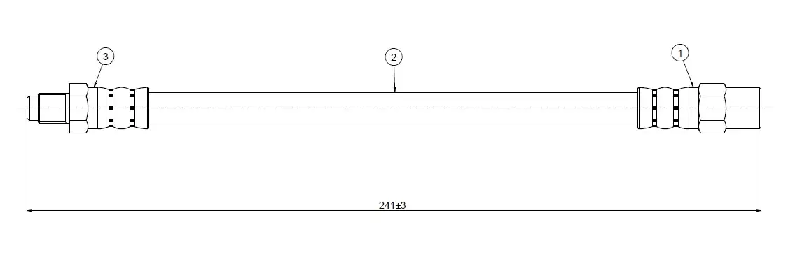 CAVO C800526A Arka Fren Hortumu 3432222738 resmi