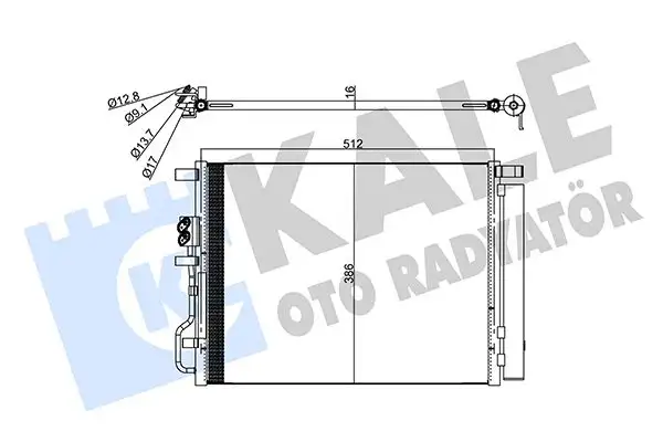 KALE 357785 Klima Radyatörü 97606D7000 resmi
