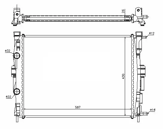 ORIS MRN261034 Radyatör 7711135783 resmi