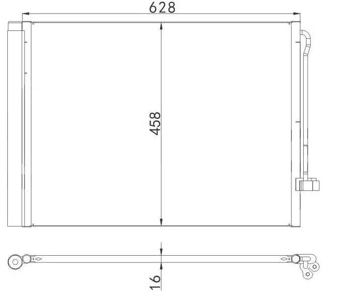 MGA 82385 Klima Radyatörü 64536972553 resmi