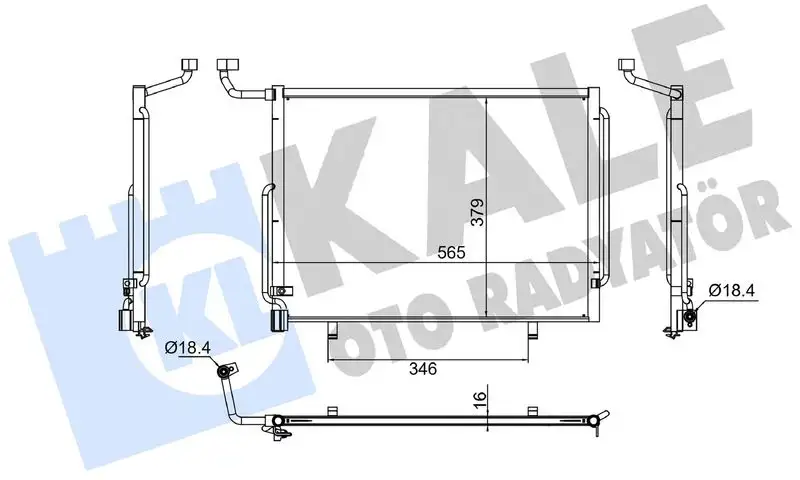KALE 382655 Klima Radyatörü resmi
