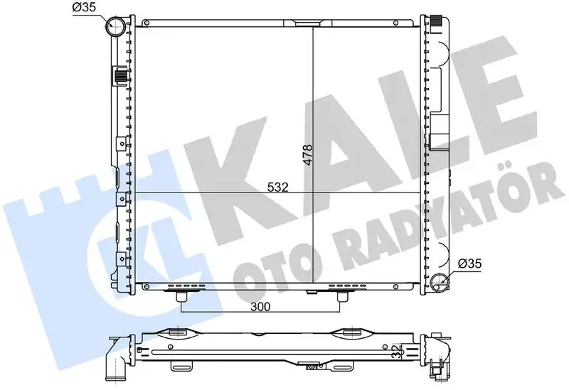 KALE 363810 Radyatör A1245009203 resmi