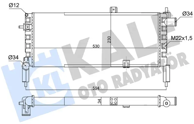 KALE 363825 Radyatör resmi