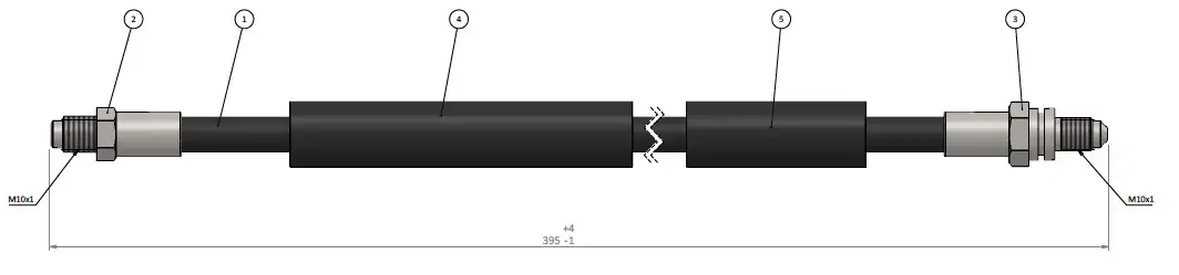 CAVO C900757A Arka Fren Hortumu 1118772 resmi