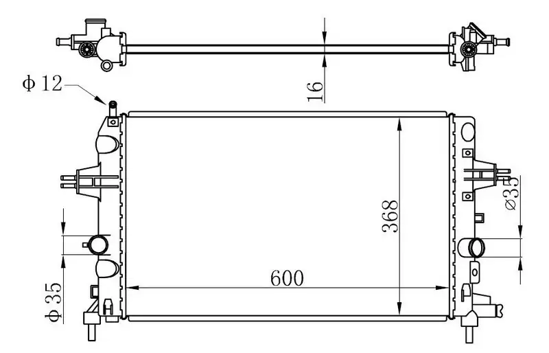 ORIS BOP143016 Radyatör 1300266 resmi