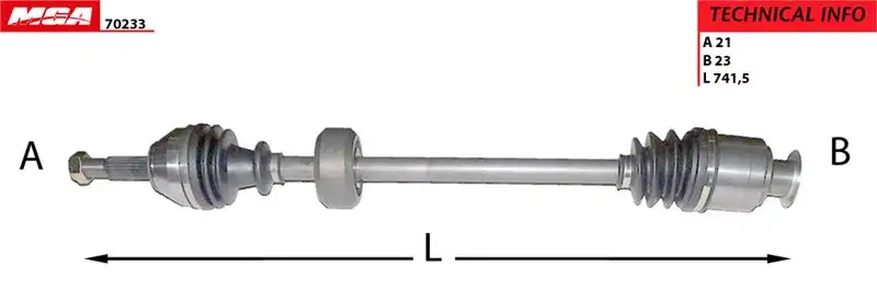 MGA 70233 Ön Aks (Sağ) 7701469375 resmi