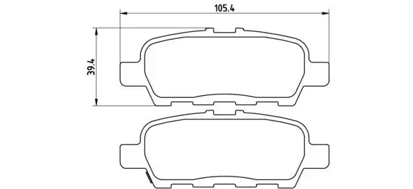 MGA 55468 Arka Fren Balatası D4M609N00B resmi