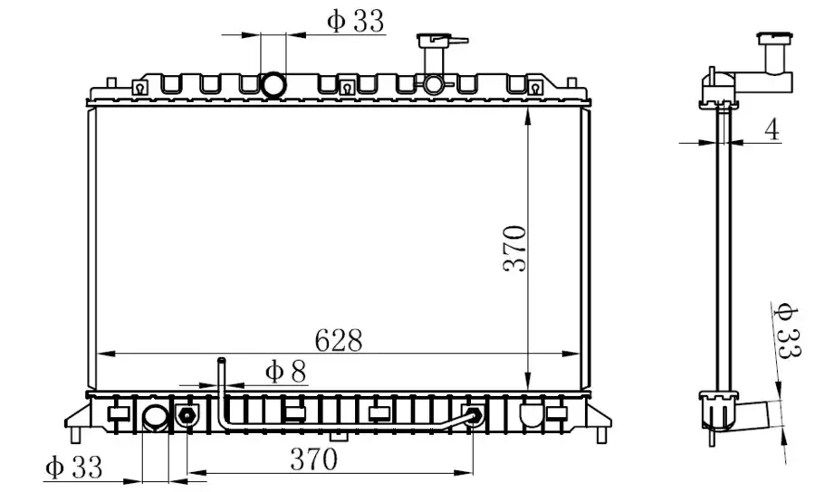 ORIS BKI045016 Radyatör 253101G100 resmi