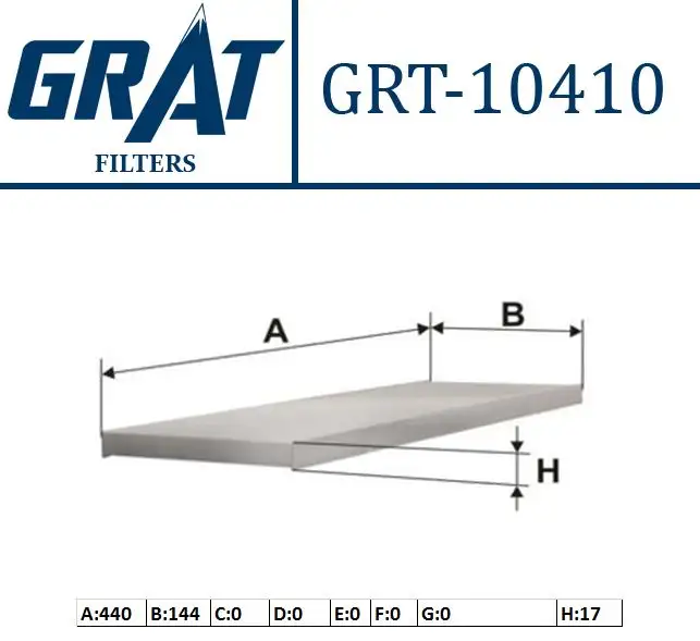 GRAT 10410 Polen Filtresi 6447SY resmi