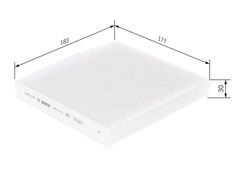 BOSCH 1987432115 Polen Filtresi resmi