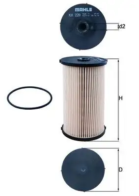 MAHLE KX220D Yakıt Filtresi resmi