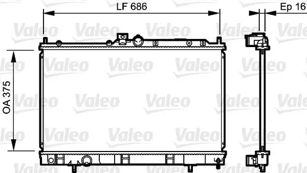 VALEO 735198 Radyatör MR968857 resmi