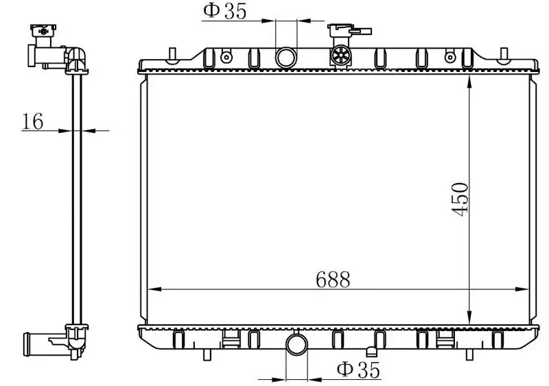 ORIS BNI205016 Radyatör 21400JG300 resmi