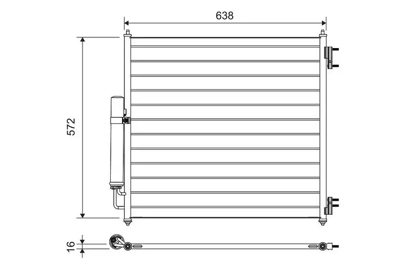 VALEO 814053 Klima Radyatörü resmi
