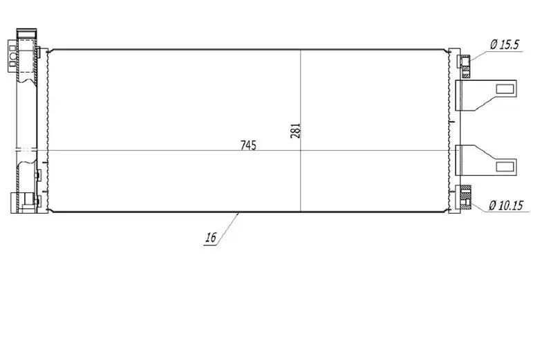 MGA 82251 Klima Radyatörü 1361235080 resmi