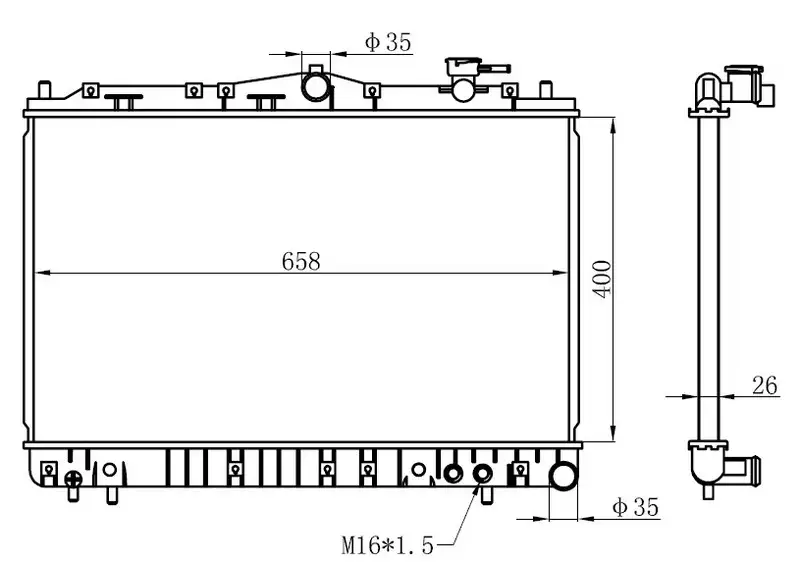 ORIS BHY024026 Radyatör resmi