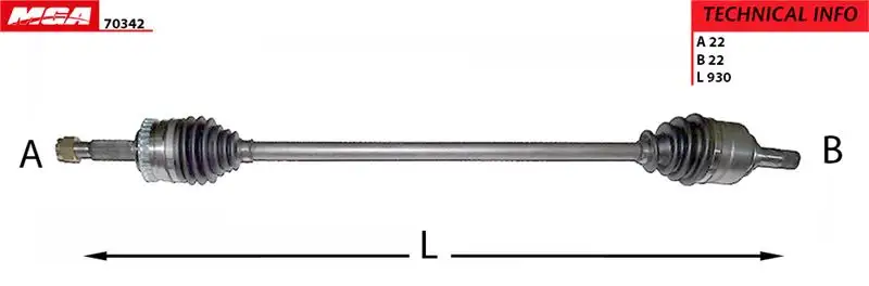 MGA 70342 Ön Aks (Sağ) 374468 resmi