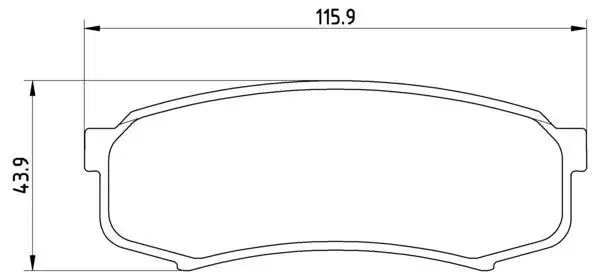 MGA 55298 Arka Fren Balatası 4605A458 resmi