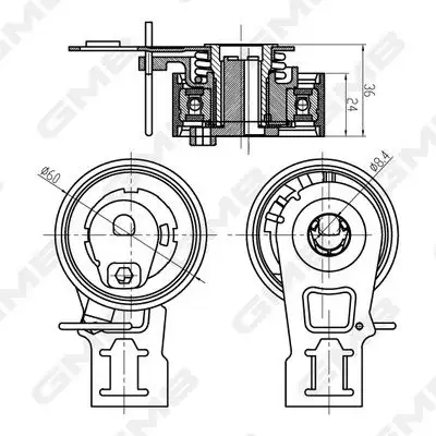 GMB GTB1020 Triger Gergi Rulmanı resmi