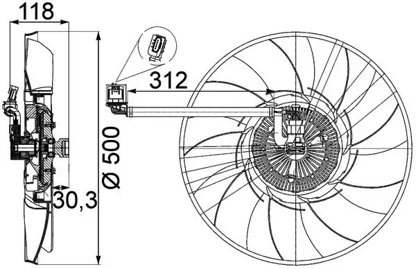 MAHLE CFF468000P Fan Motoru resmi