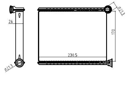 MGA 81128 Kalorifer Radyatörü 6448W9 resmi