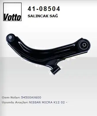 VOTTO 41-08504 Alt Salıncak (Sağ) 54500AX600 resmi