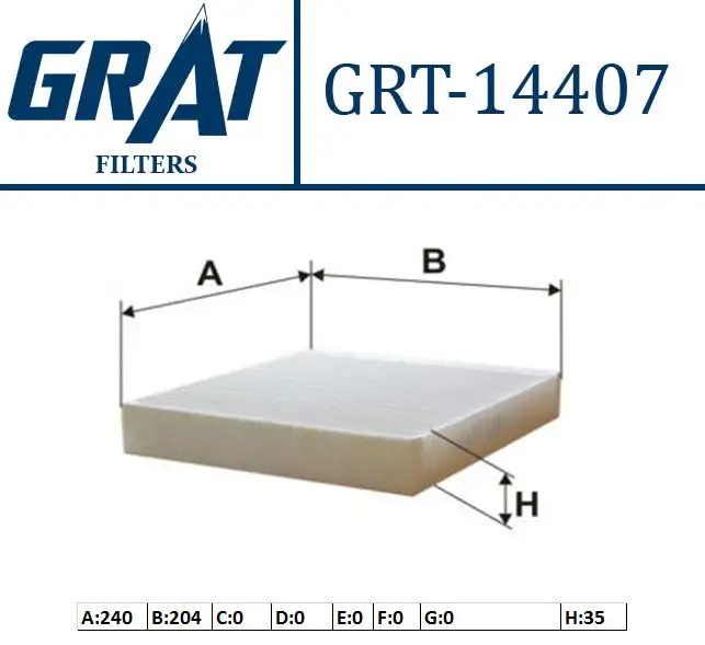 GRAT 14407 Polen Filtresi resmi